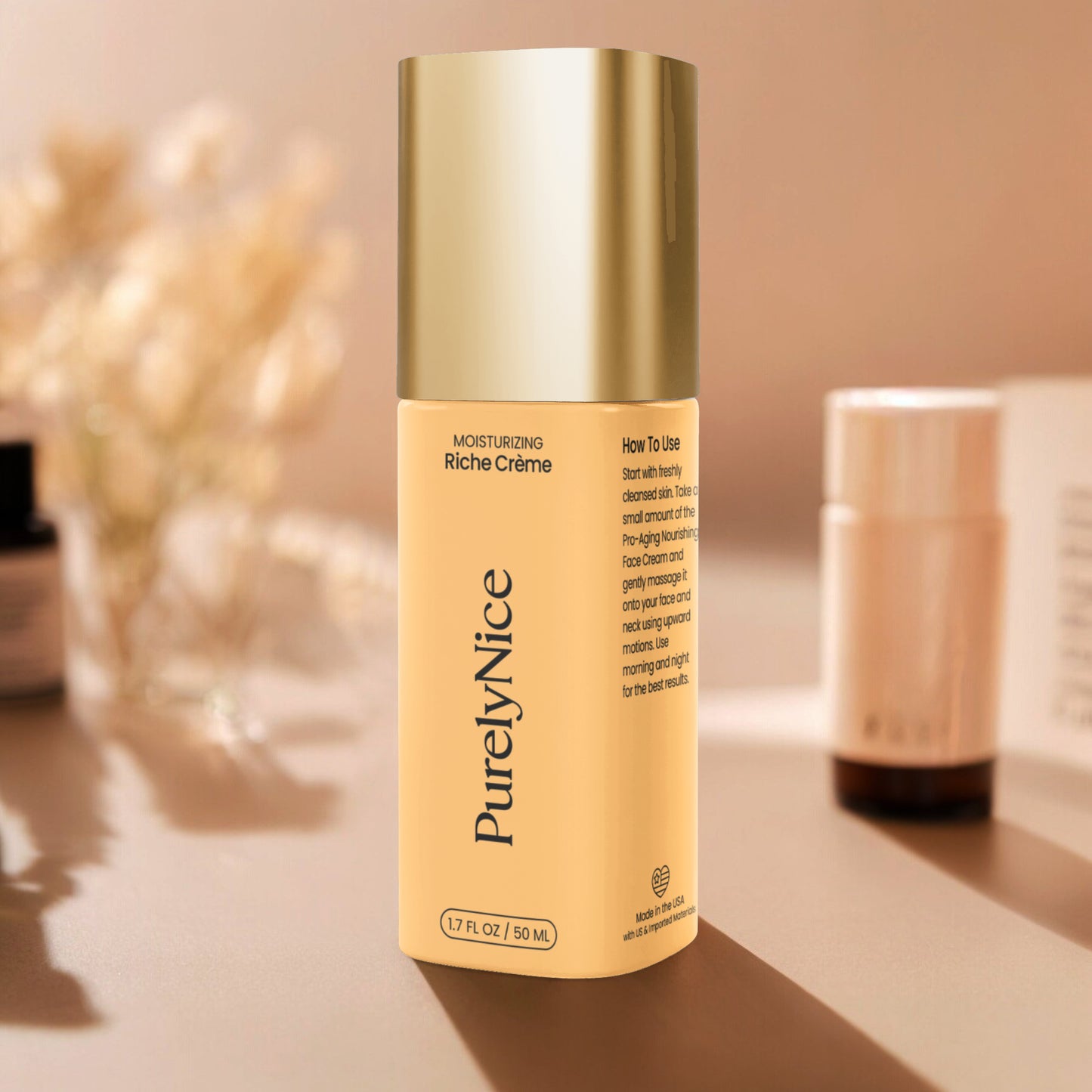 Purely Nice Pro-Aging Nourishing Face Cream Gold Cap