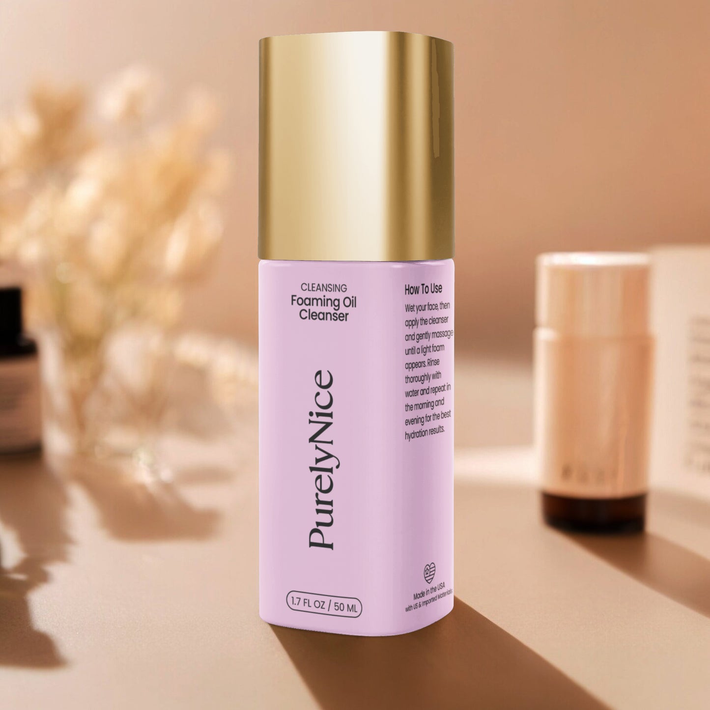 Purely Nice Milky Oil Foaming Cleanser Gold Cap